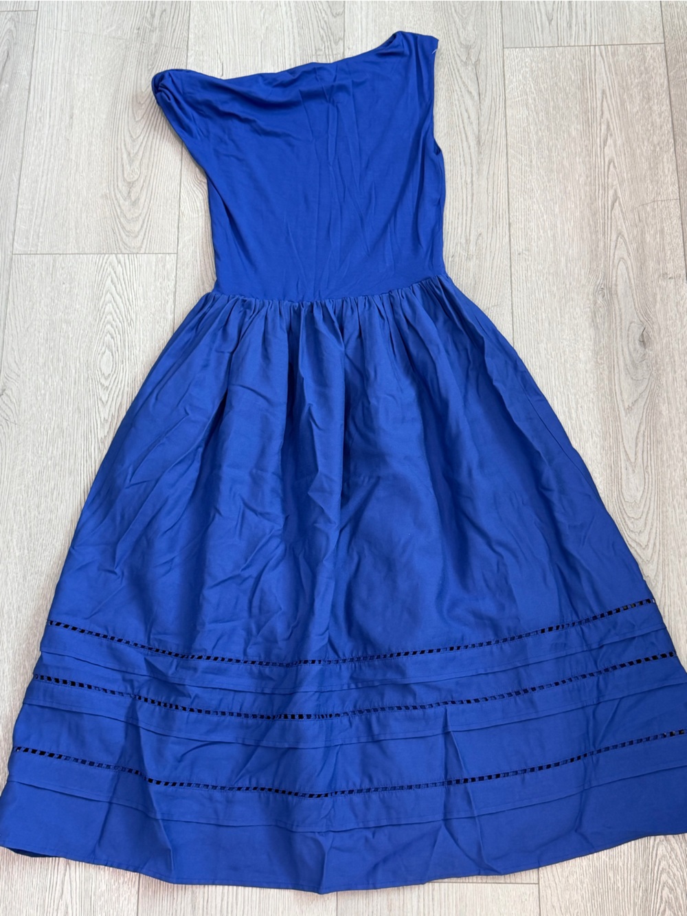 En Saison One-Shoulder Cobalt Blue Dress